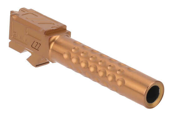 Zev Technologies Glock 19 Optimized Match Barrel Gen 1-5 features a bronze anodized finish